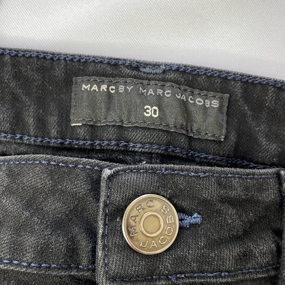 Marc by Marc Jacobs sz 30 Chrissie 003 Stretch Low Rise Skinny Leg Black Jeans - Picture 2 of 12